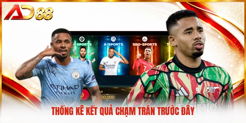 Thống kê kết quả chạm trán trước đây